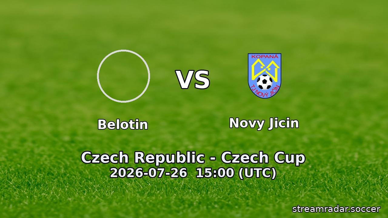 Belotin vs Novy Jicin