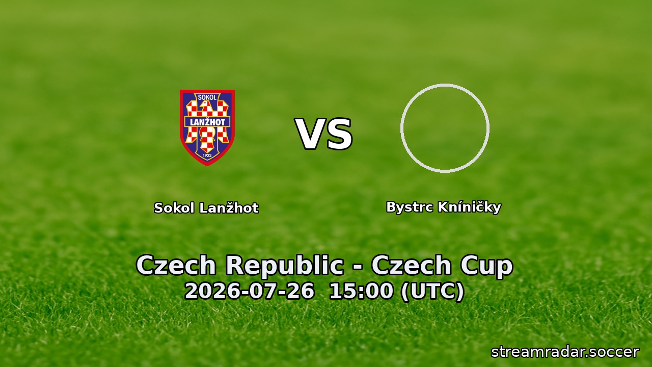 Sokol Lanžhot vs Bystrc Kníničky