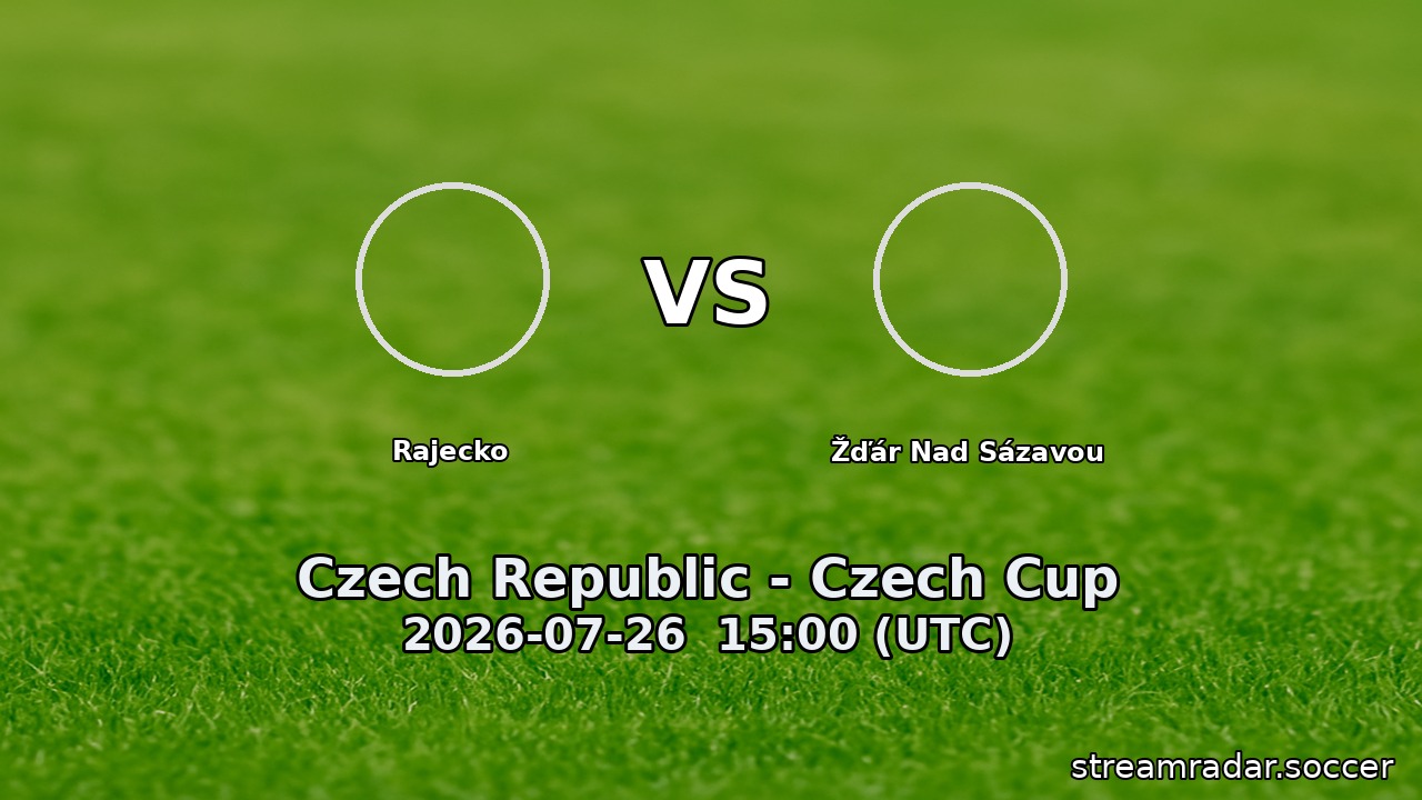 Rajecko vs Žďár Nad Sázavou