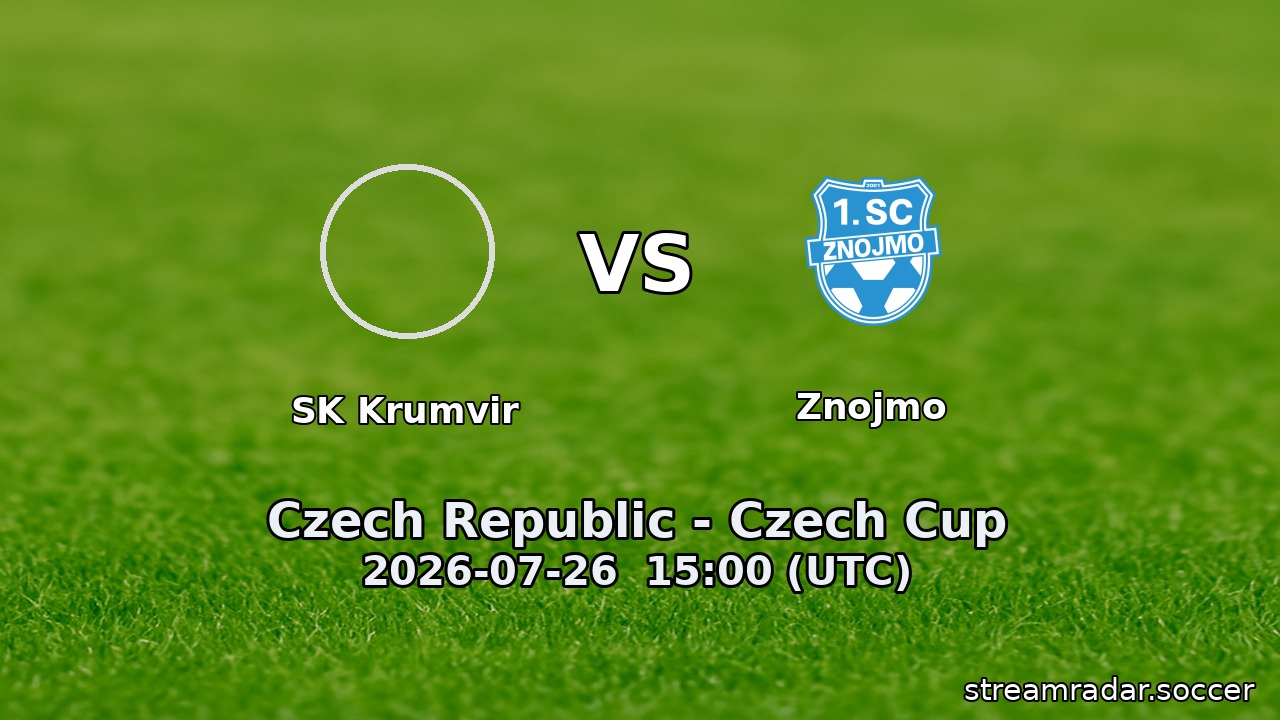 SK Krumvir vs Znojmo