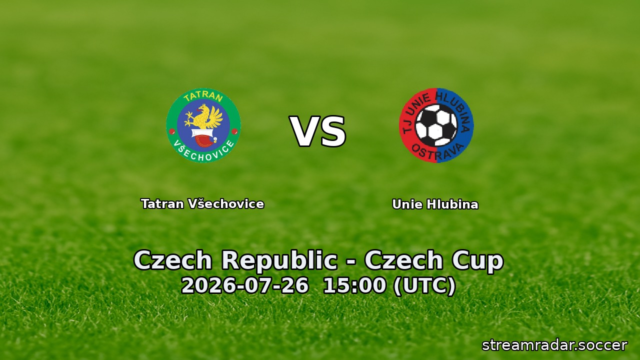 Tatran Všechovice vs Unie Hlubina