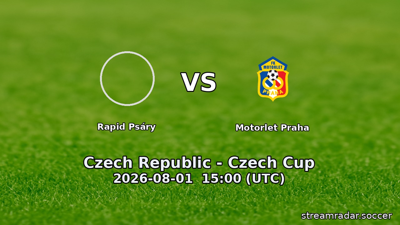 Rapid Psáry vs Motorlet Praha