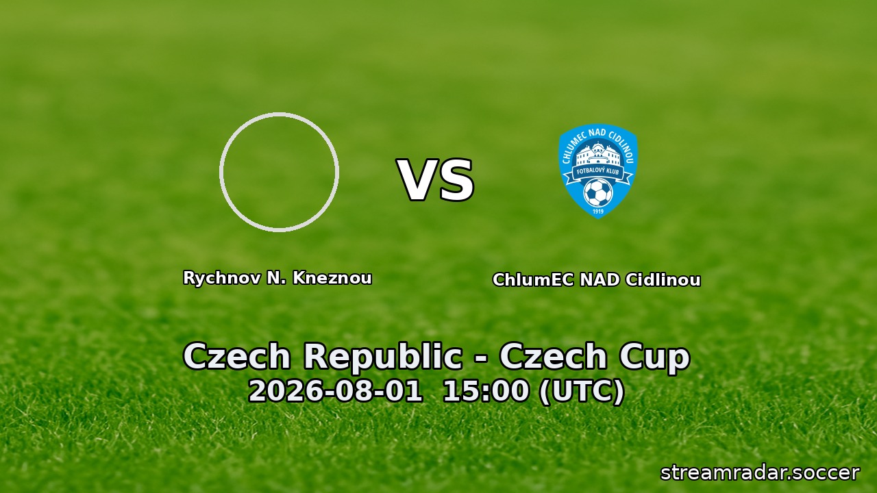 Rychnov N. Kneznou vs ChlumEC NAD Cidlinou