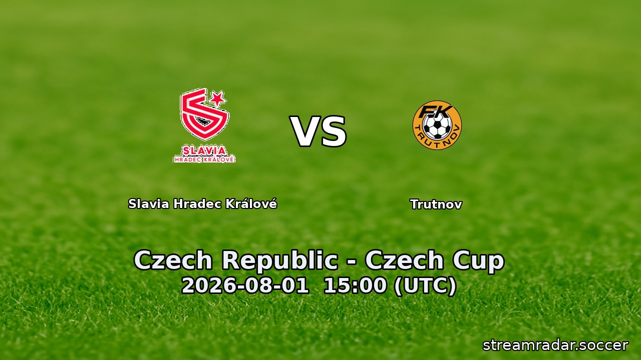 Slavia Hradec Králové vs Trutnov