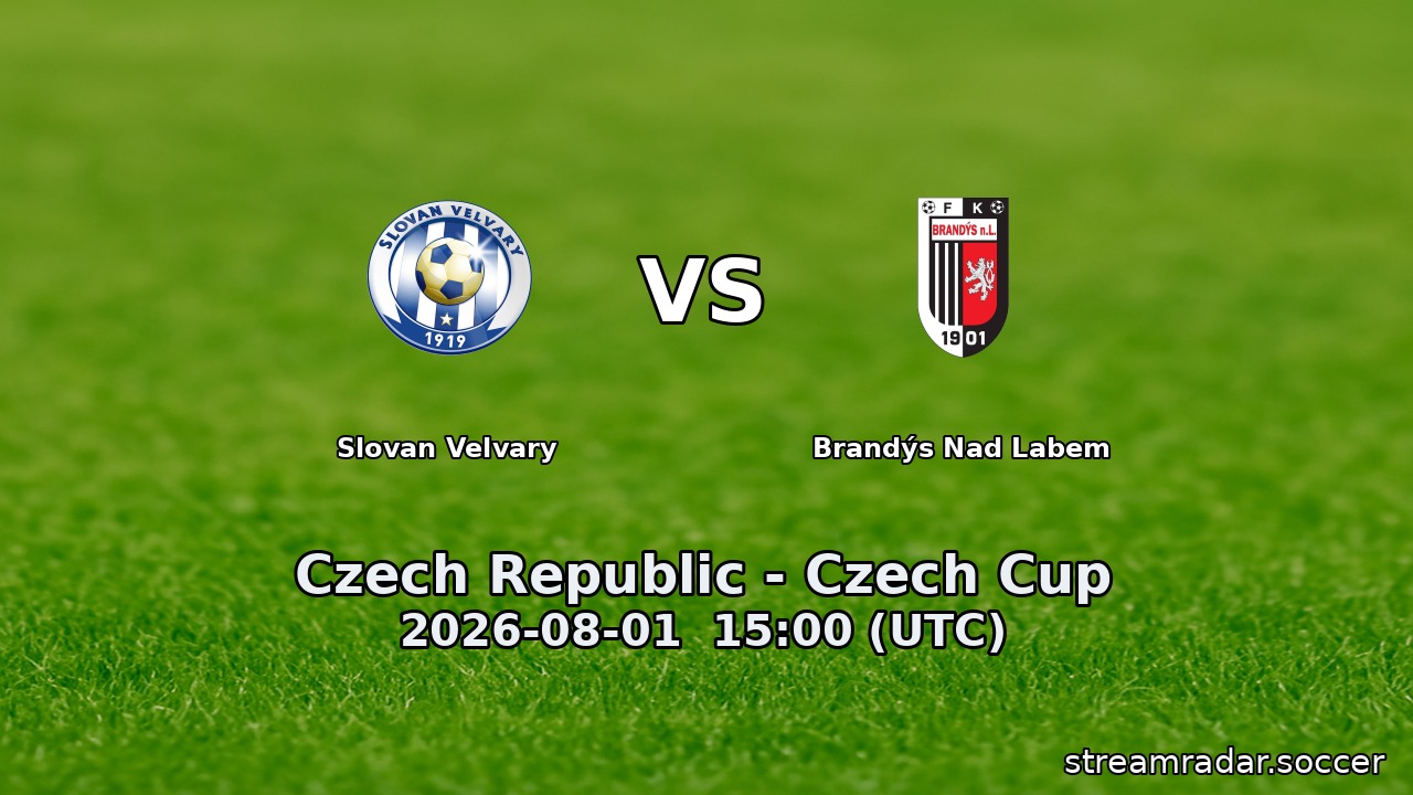 Slovan Velvary vs Brandýs Nad Labem