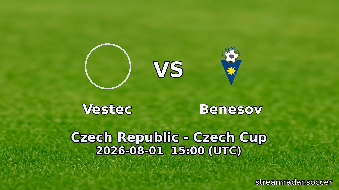 Vestec vs Benesov