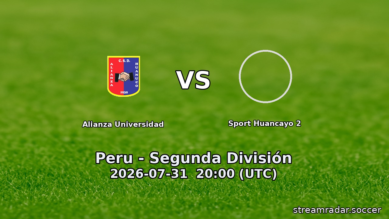 Alianza Universidad vs Sport Huancayo 2