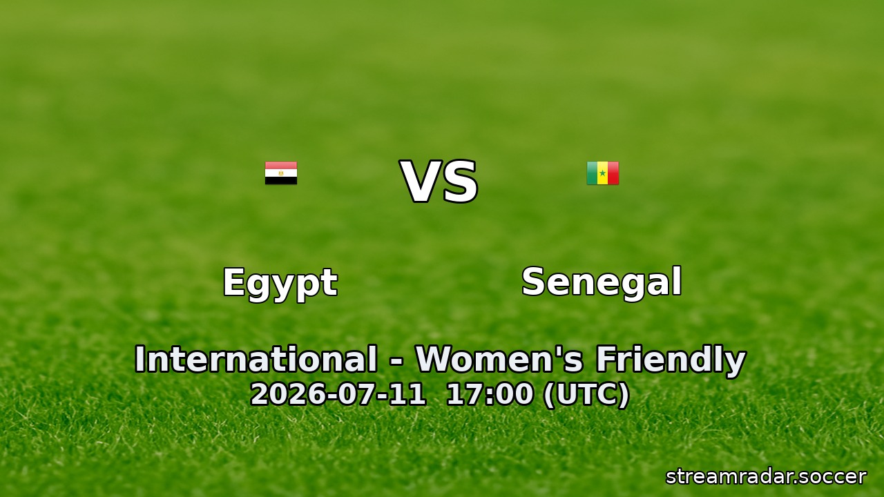 Egypt vs Senegal