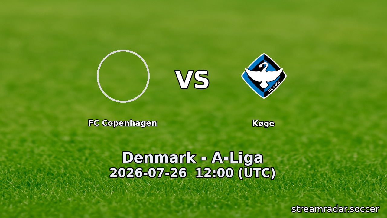 FC Copenhagen vs Køge