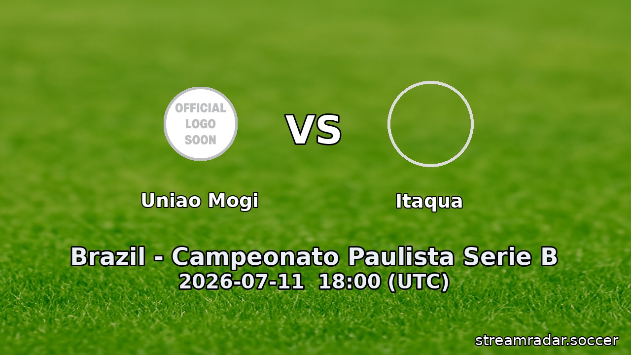 Uniao Mogi vs Itaqua
