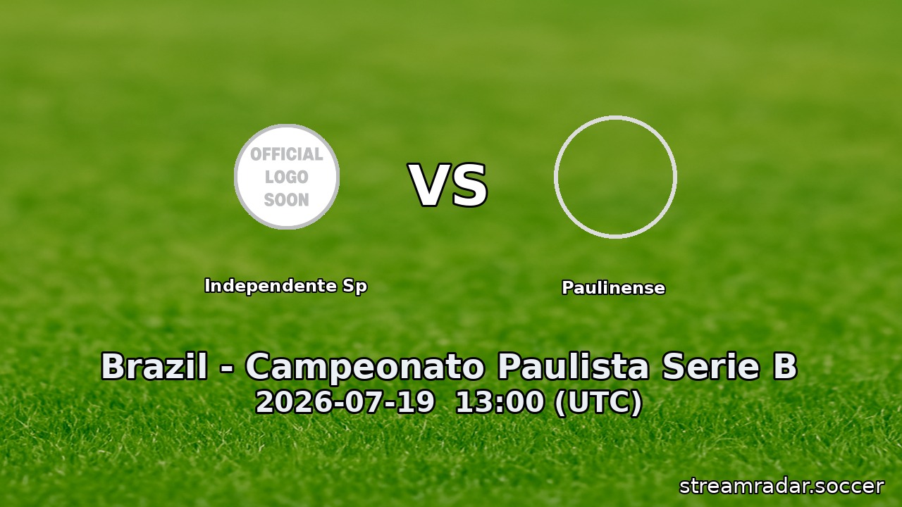 Independente Sp vs Paulinense