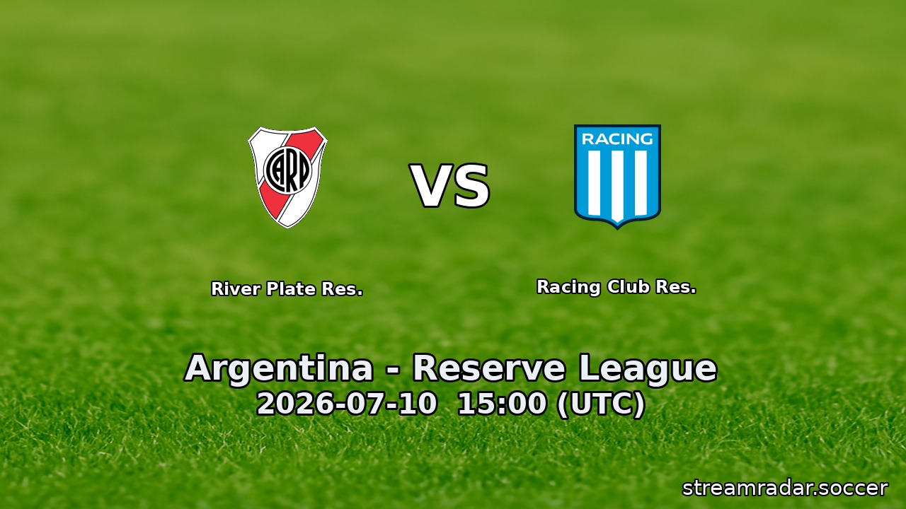 River Plate Res. vs Racing Club Res.