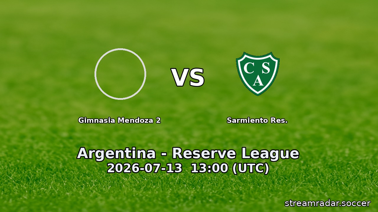 Gimnasia Mendoza 2 vs Sarmiento Res.