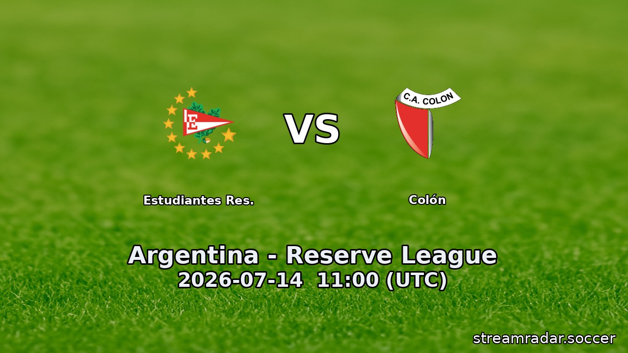 Estudiantes Res. vs Colón