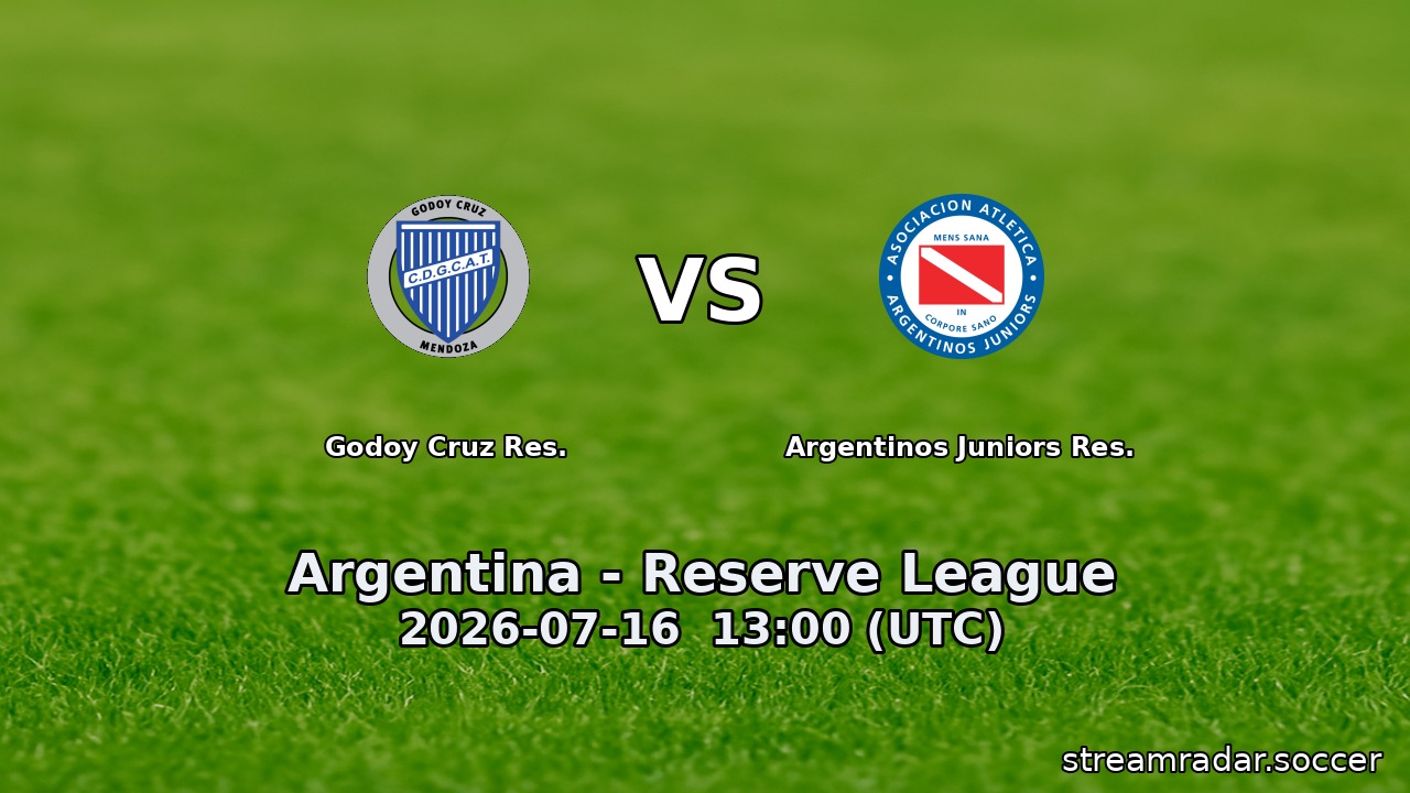Godoy Cruz Res. vs Argentinos Juniors Res.