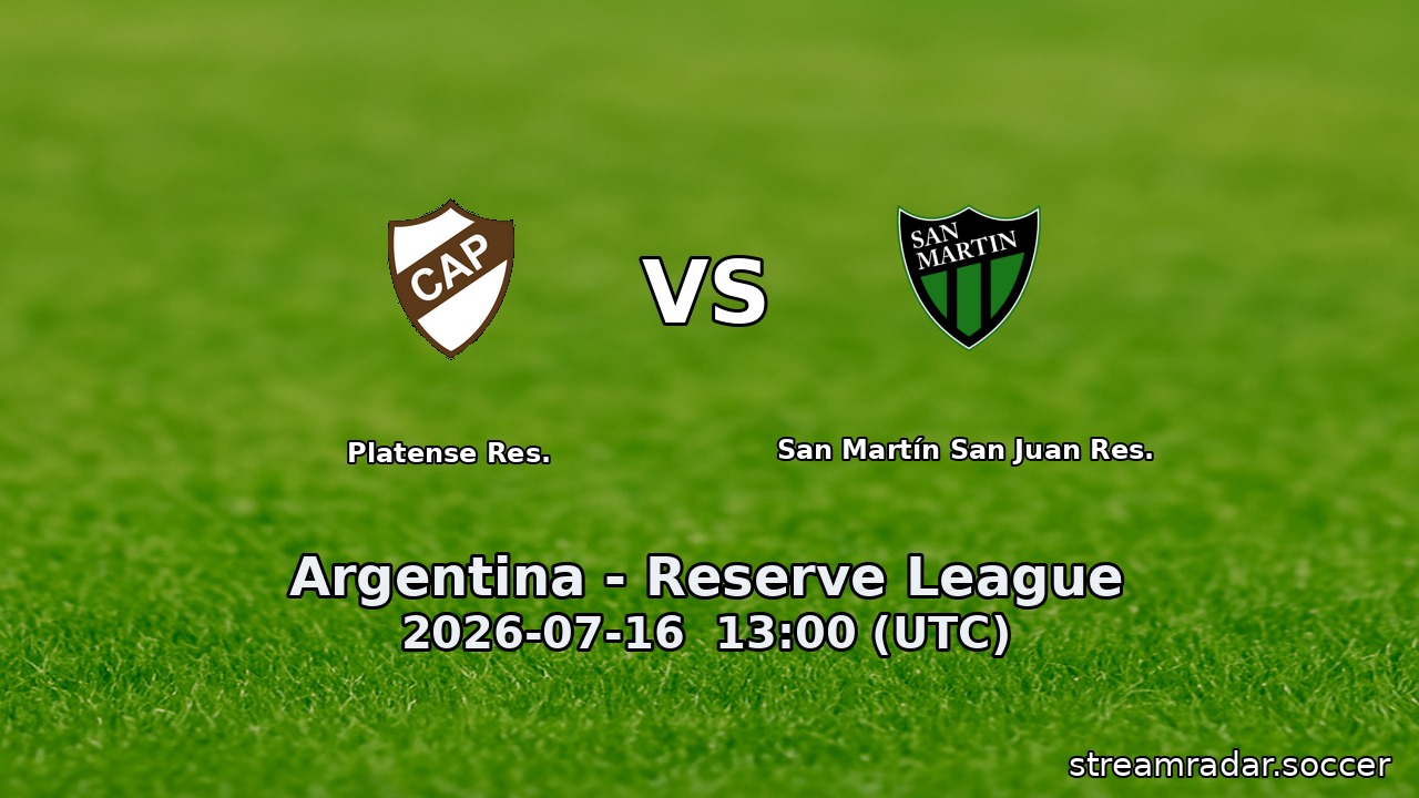 Platense Res. vs San Martín San Juan Res.