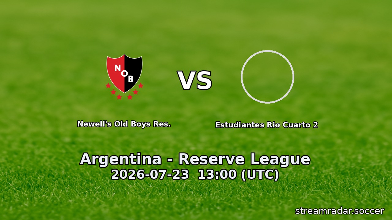 Newell's Old Boys Res. vs Estudiantes Rio Cuarto 2