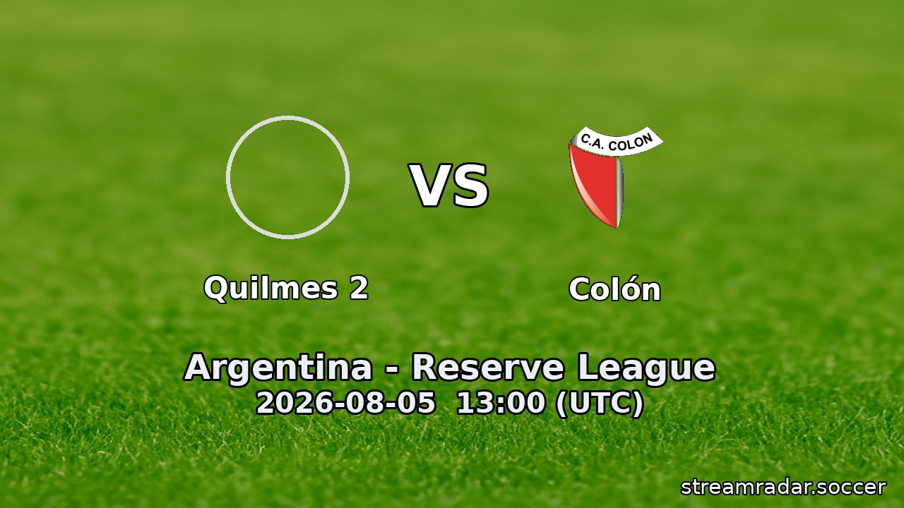 Quilmes 2 vs Colón