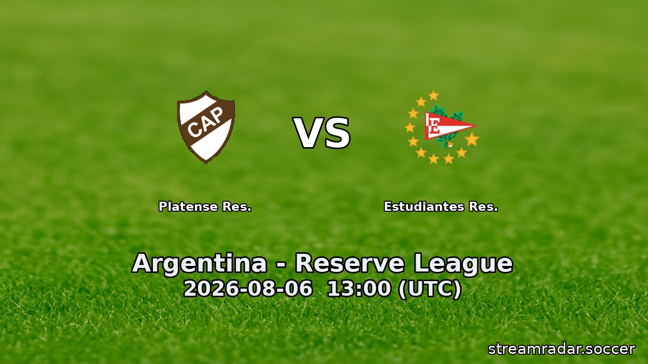 Platense Res. vs Estudiantes Res.