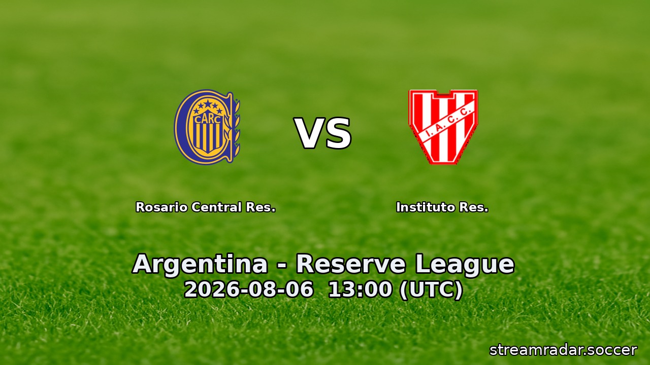 Rosario Central Res. vs Instituto Res.