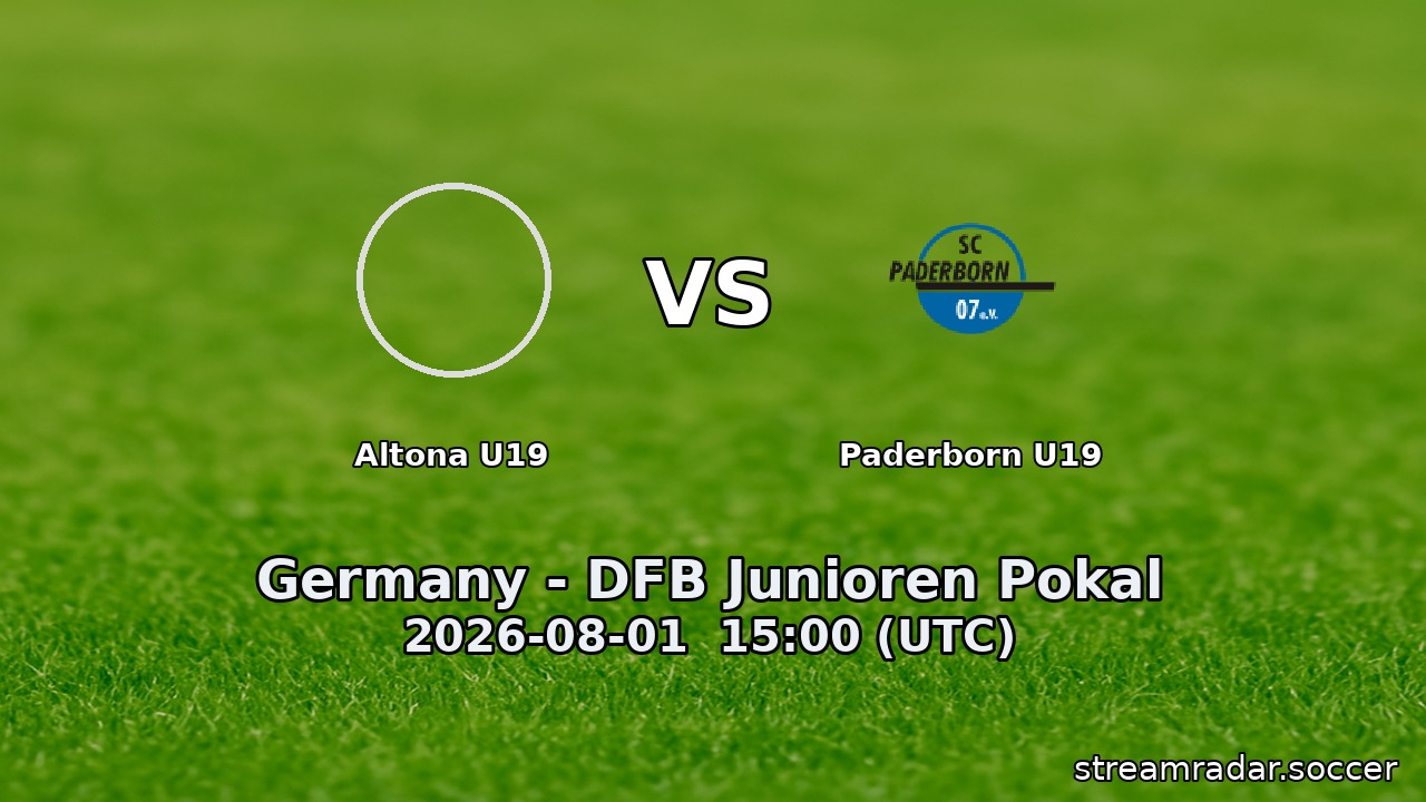 Altona U19 vs Paderborn U19