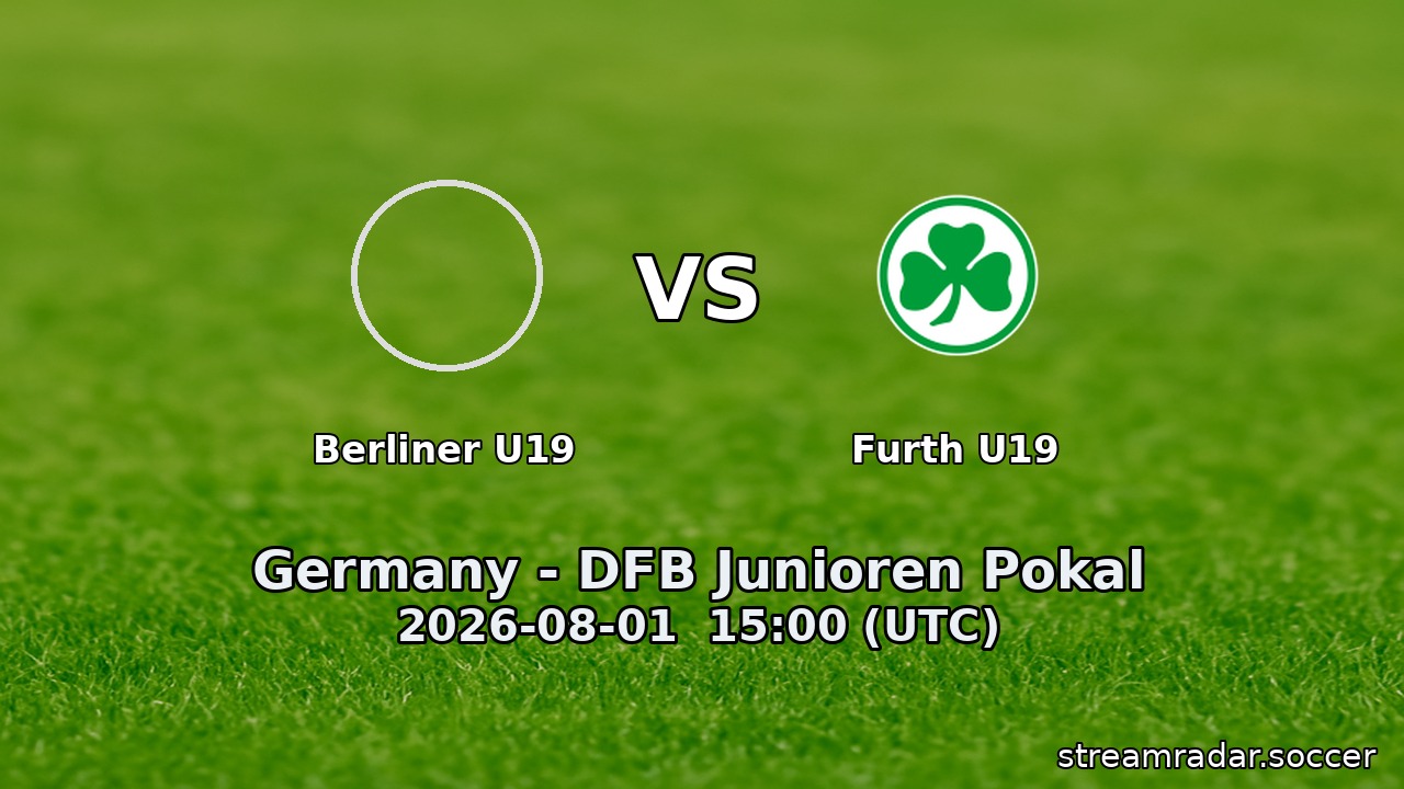 Berliner U19 vs Furth U19