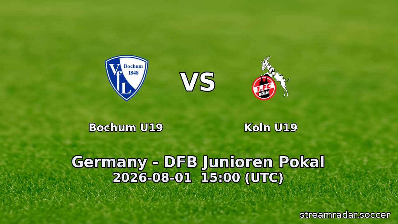 Bochum U19 vs Koln U19
