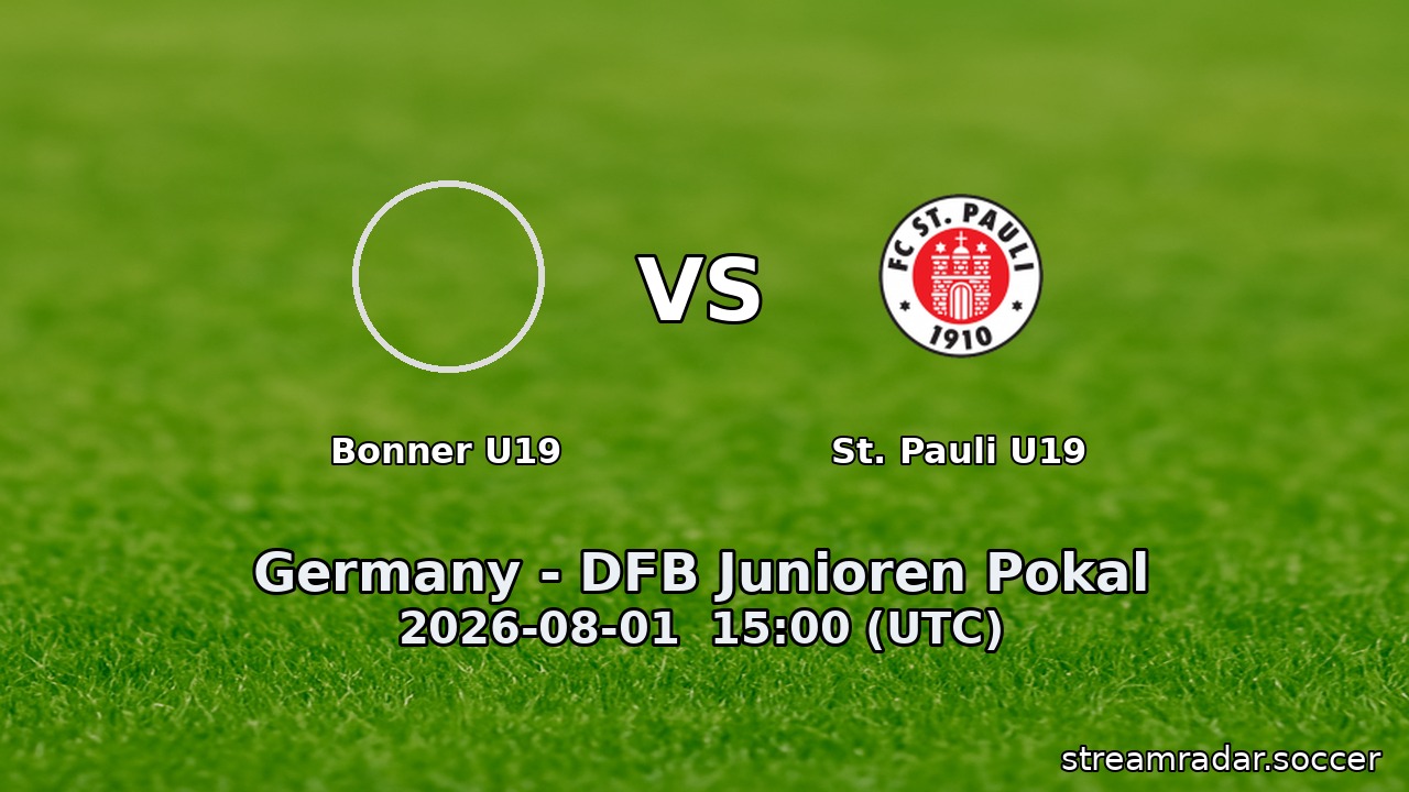 Bonner U19 vs St. Pauli U19