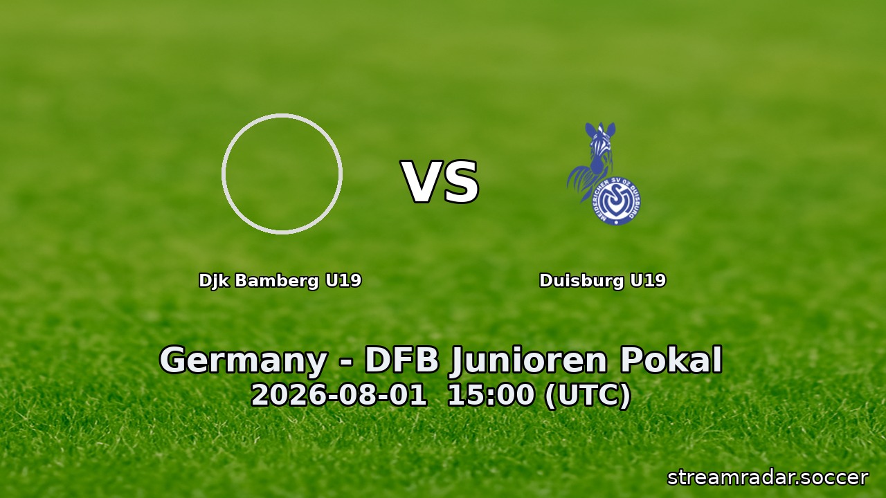 Djk Bamberg U19 vs Duisburg U19