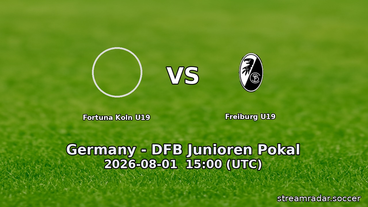 Fortuna Koln U19 vs Freiburg U19