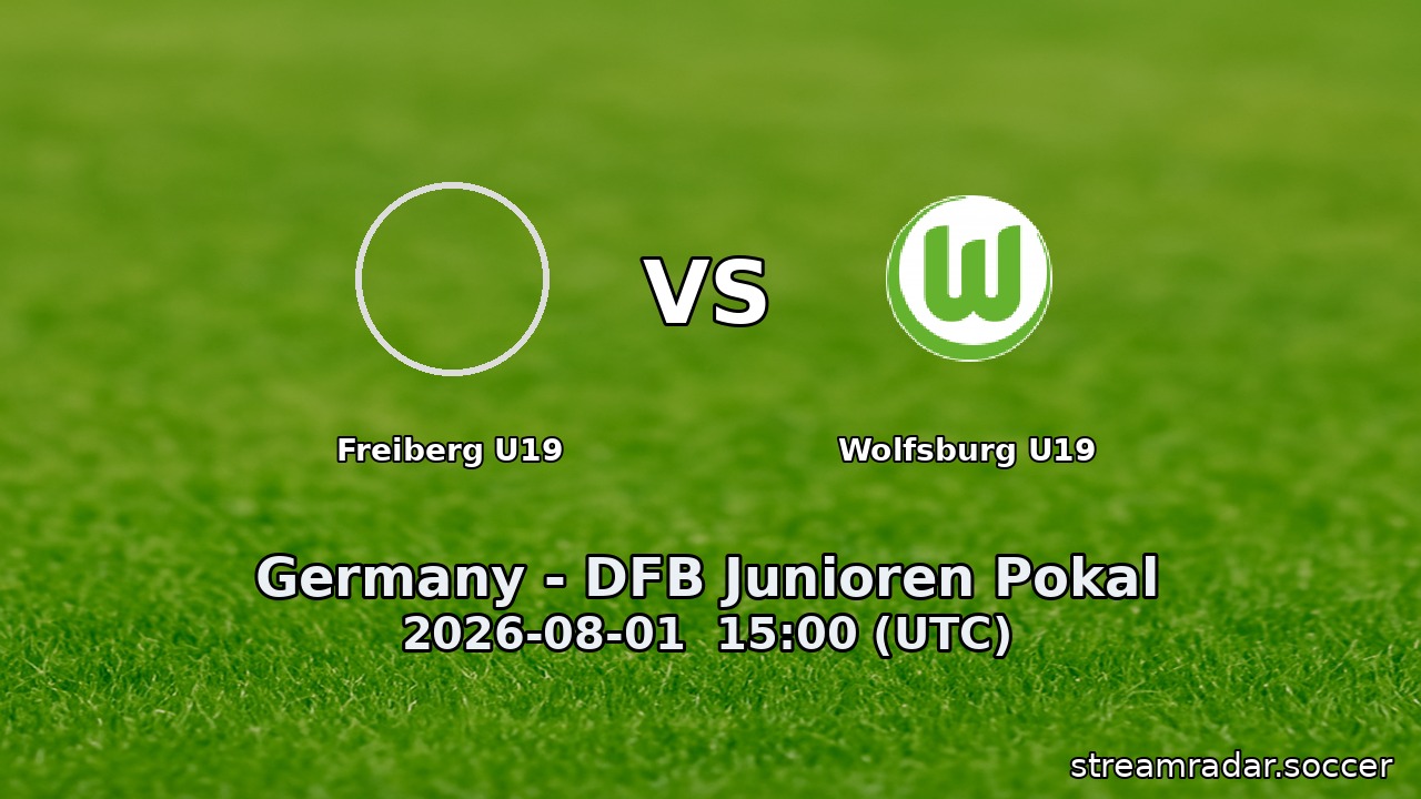 Freiberg U19 vs Wolfsburg U19
