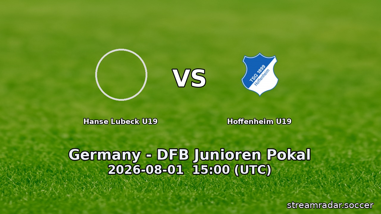 Hanse Lubeck U19 vs Hoffenheim U19