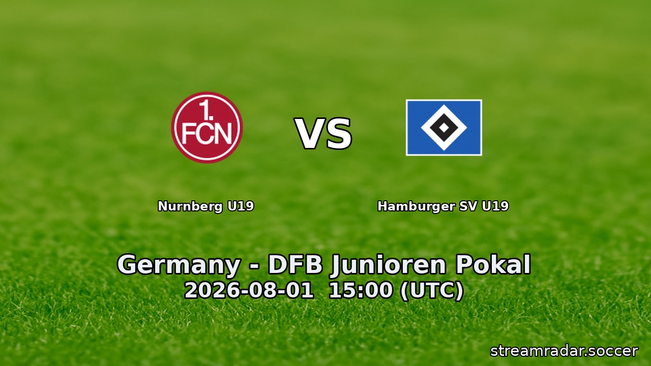 Nurnberg U19 vs Hamburger SV U19