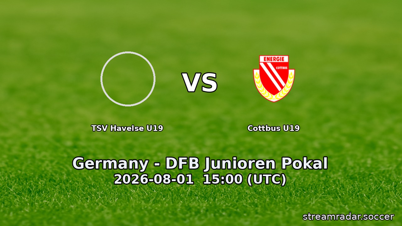 TSV Havelse U19 vs Cottbus U19