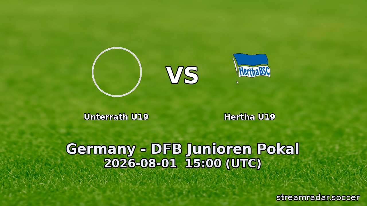 Unterrath U19 vs Hertha U19