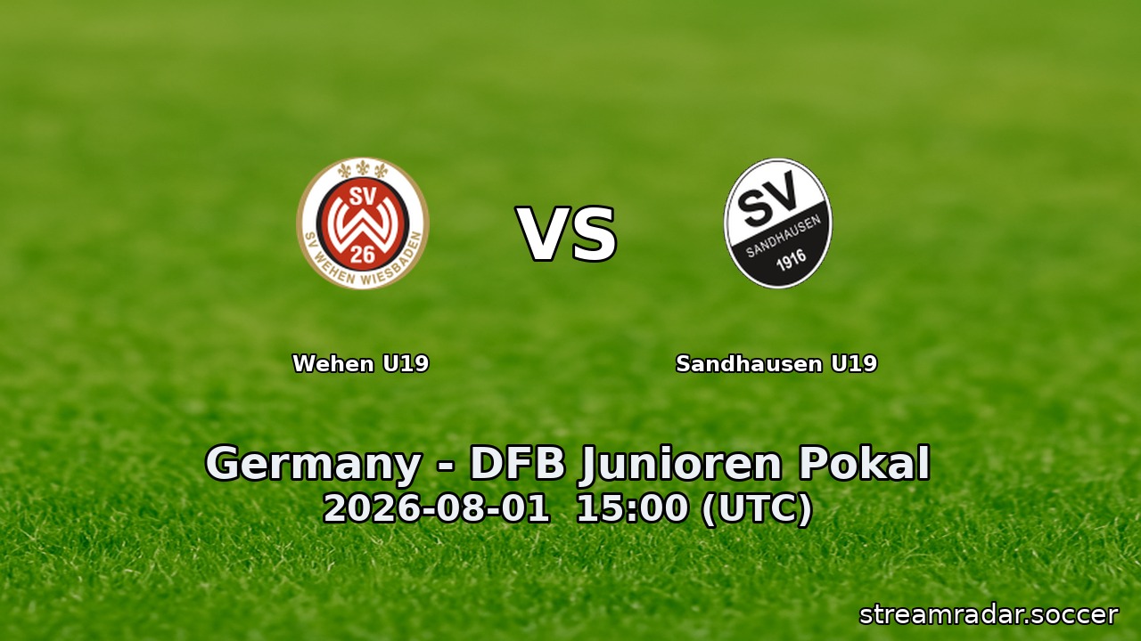 Wehen U19 vs Sandhausen U19