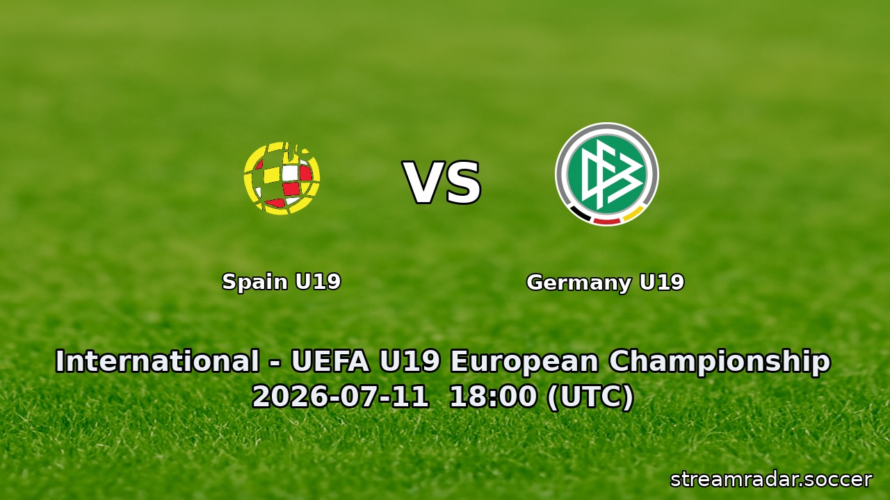 Spain U19 vs Germany U19