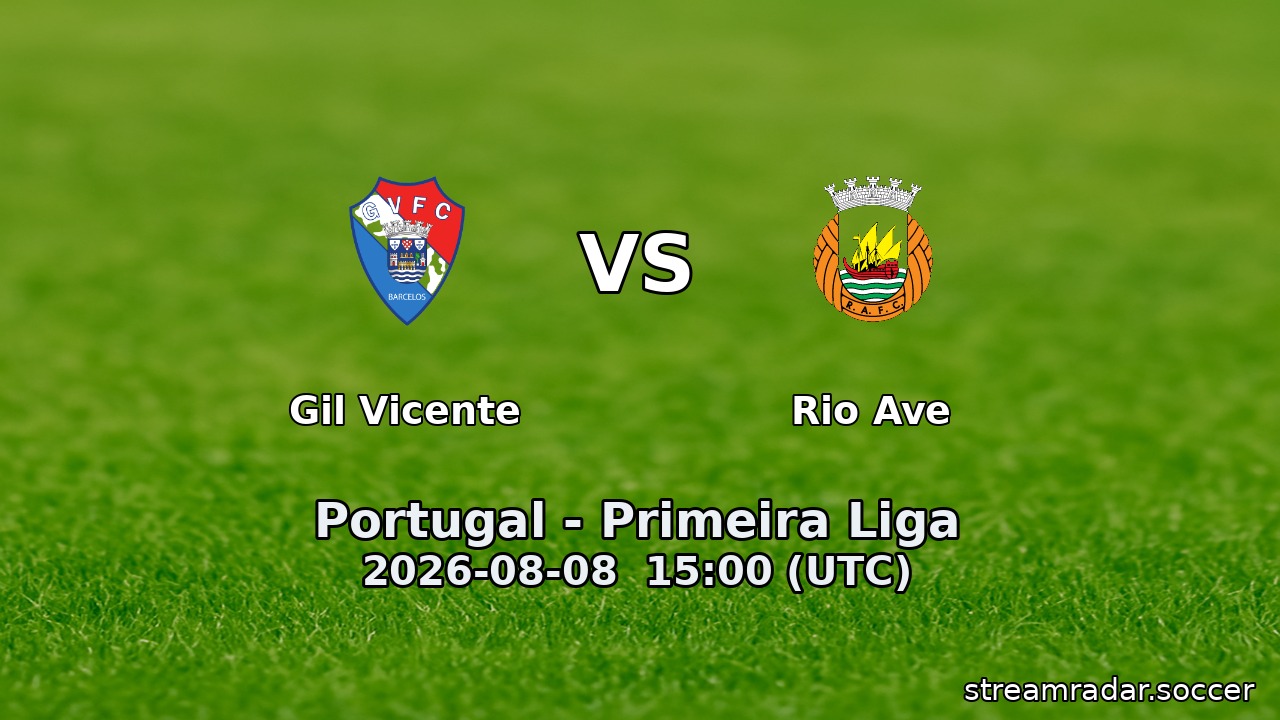 Gil Vicente vs Rio Ave