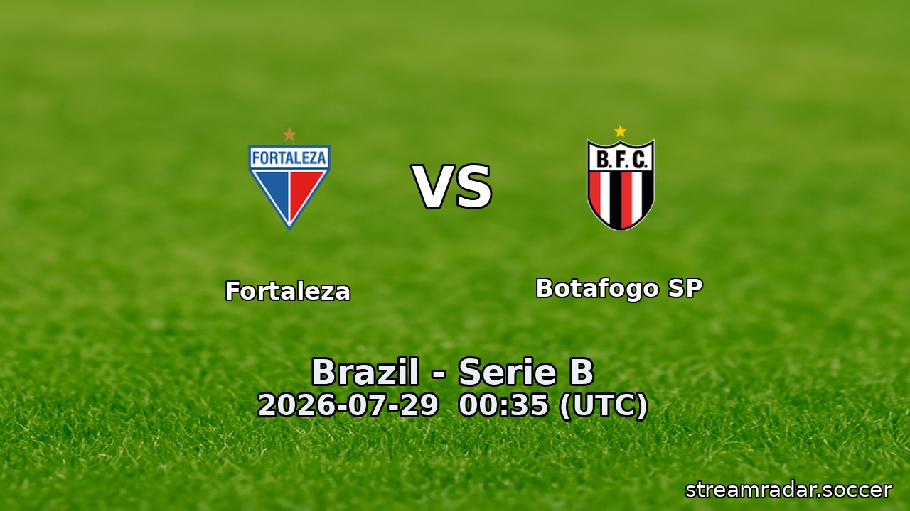 Fortaleza vs Botafogo SP