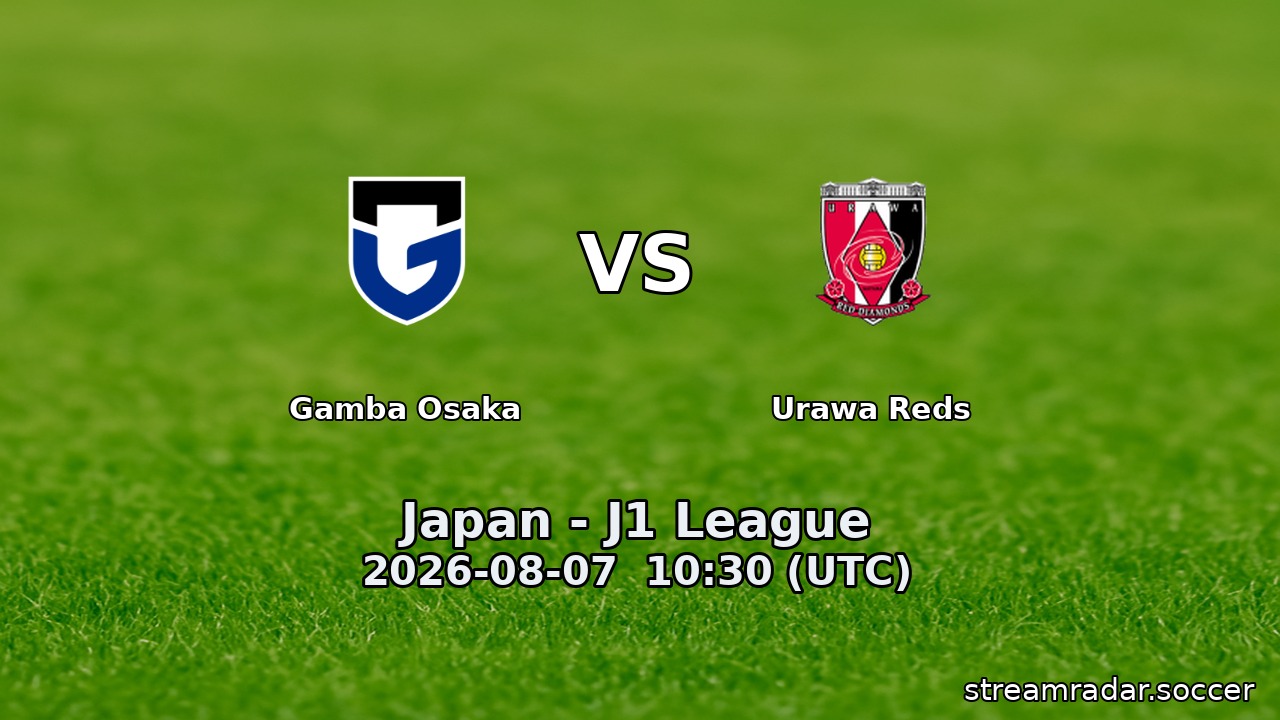 Gamba Osaka vs Urawa Reds
