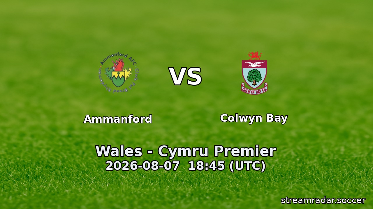 Ammanford vs Colwyn Bay