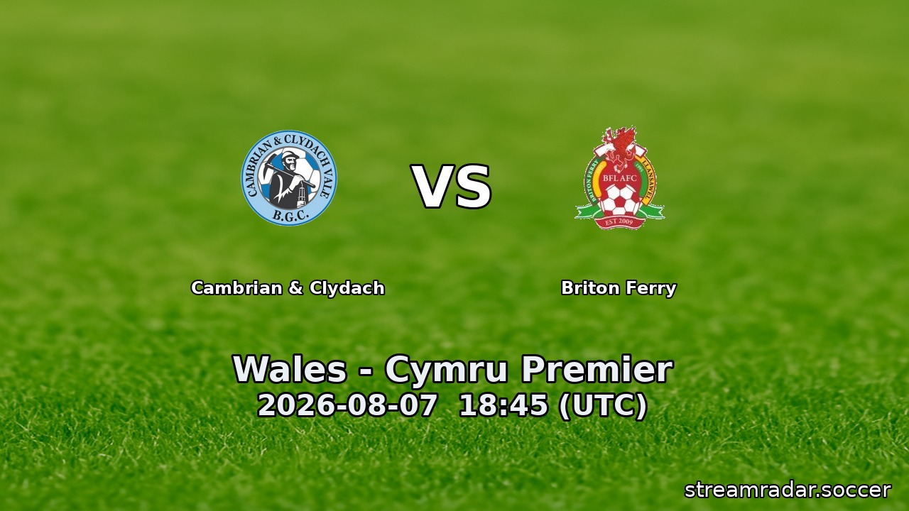Cambrian & Clydach vs Briton Ferry