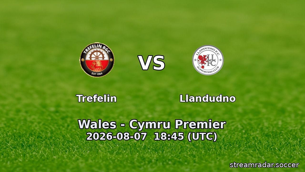 Trefelin vs Llandudno