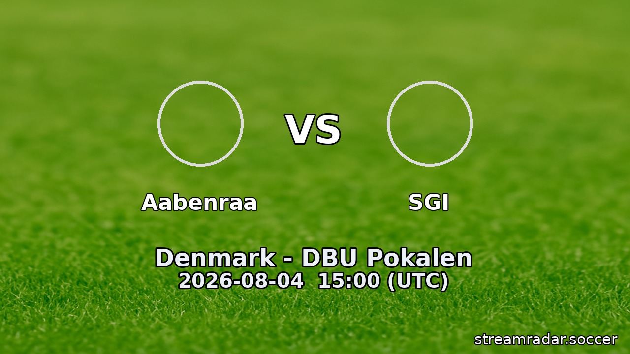 Aabenraa vs SGI