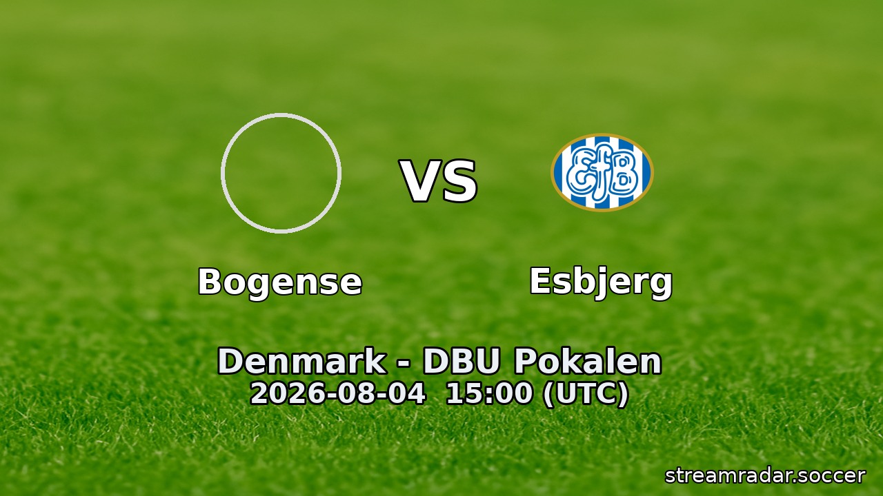 Bogense vs Esbjerg