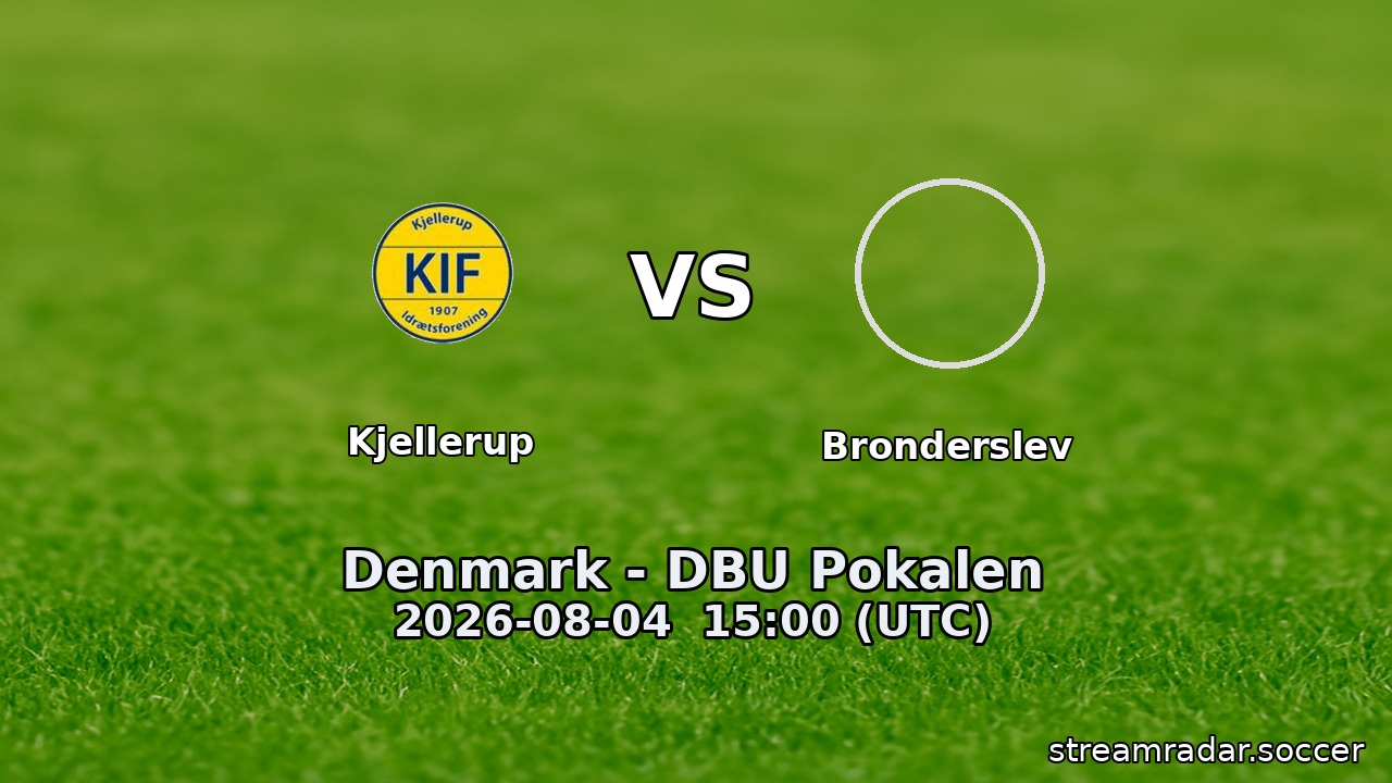 Kjellerup vs Bronderslev