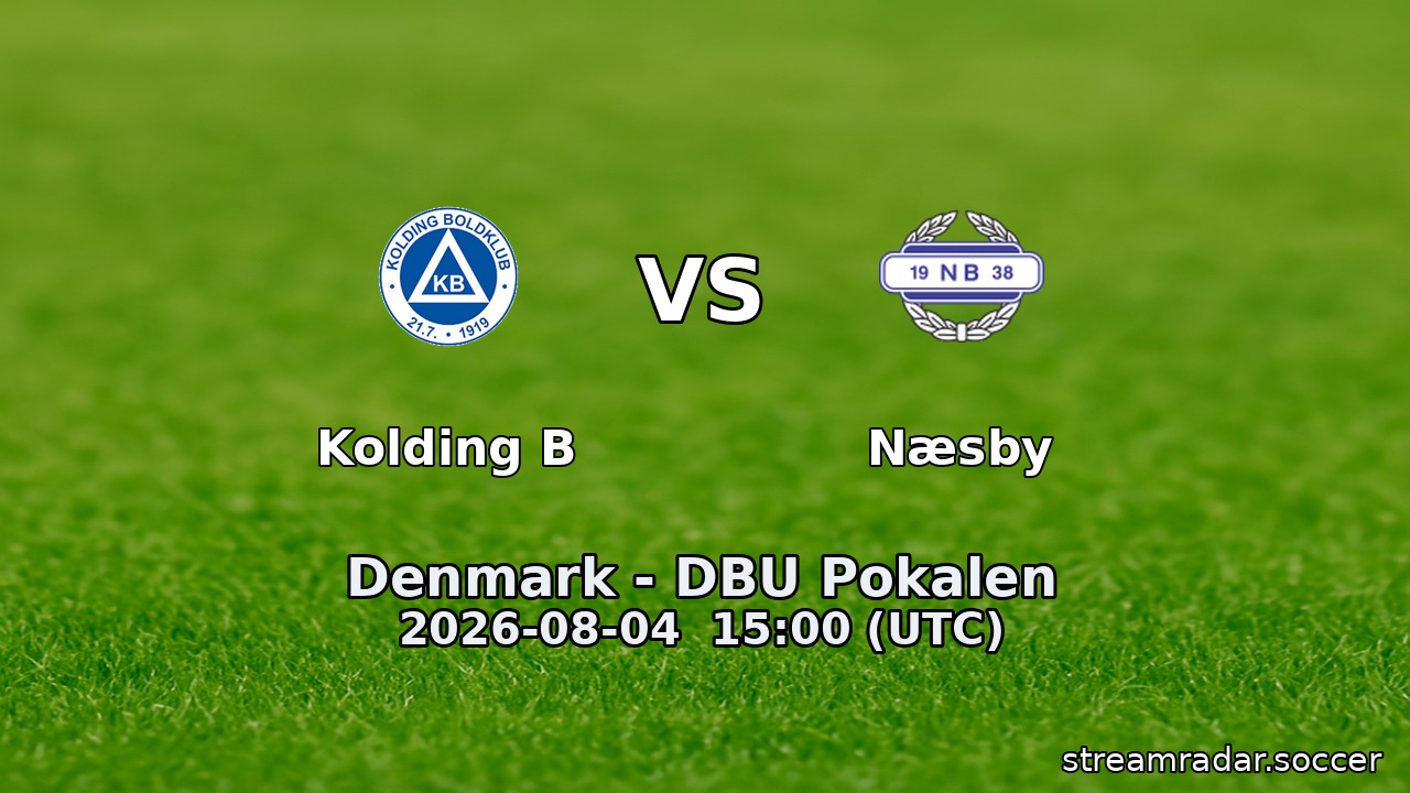 Kolding B vs Næsby