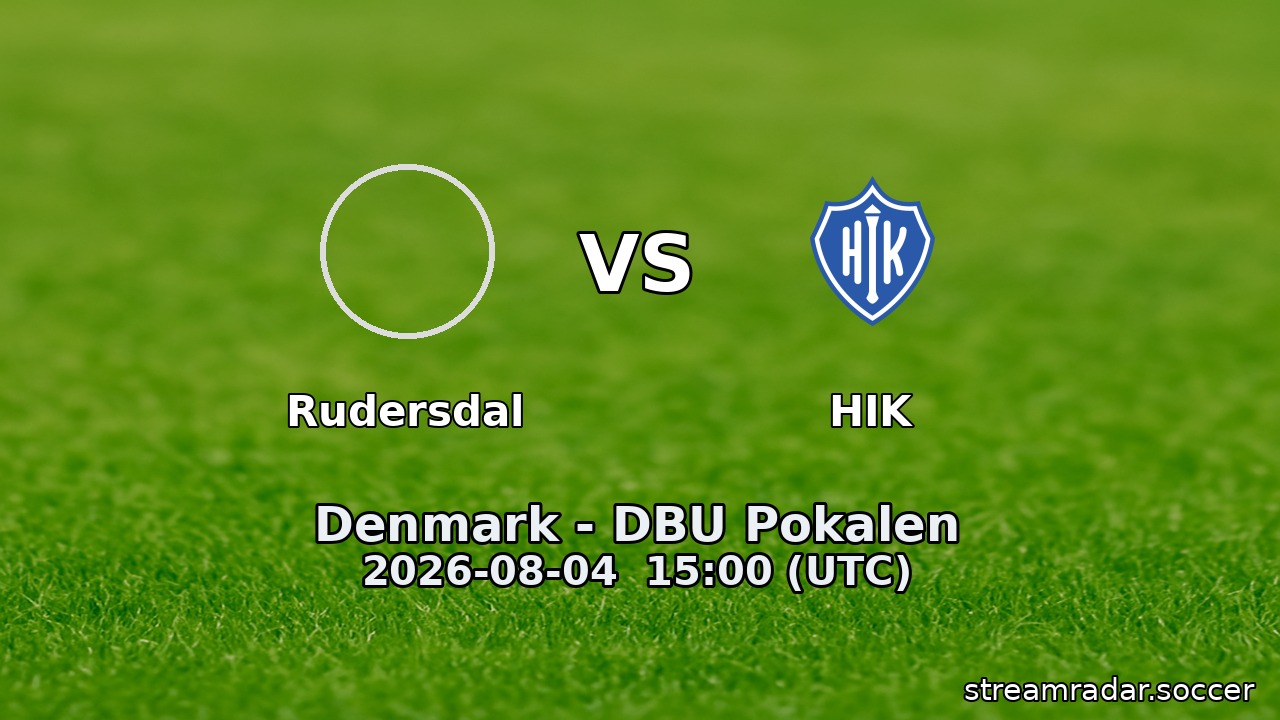 Rudersdal vs HIK