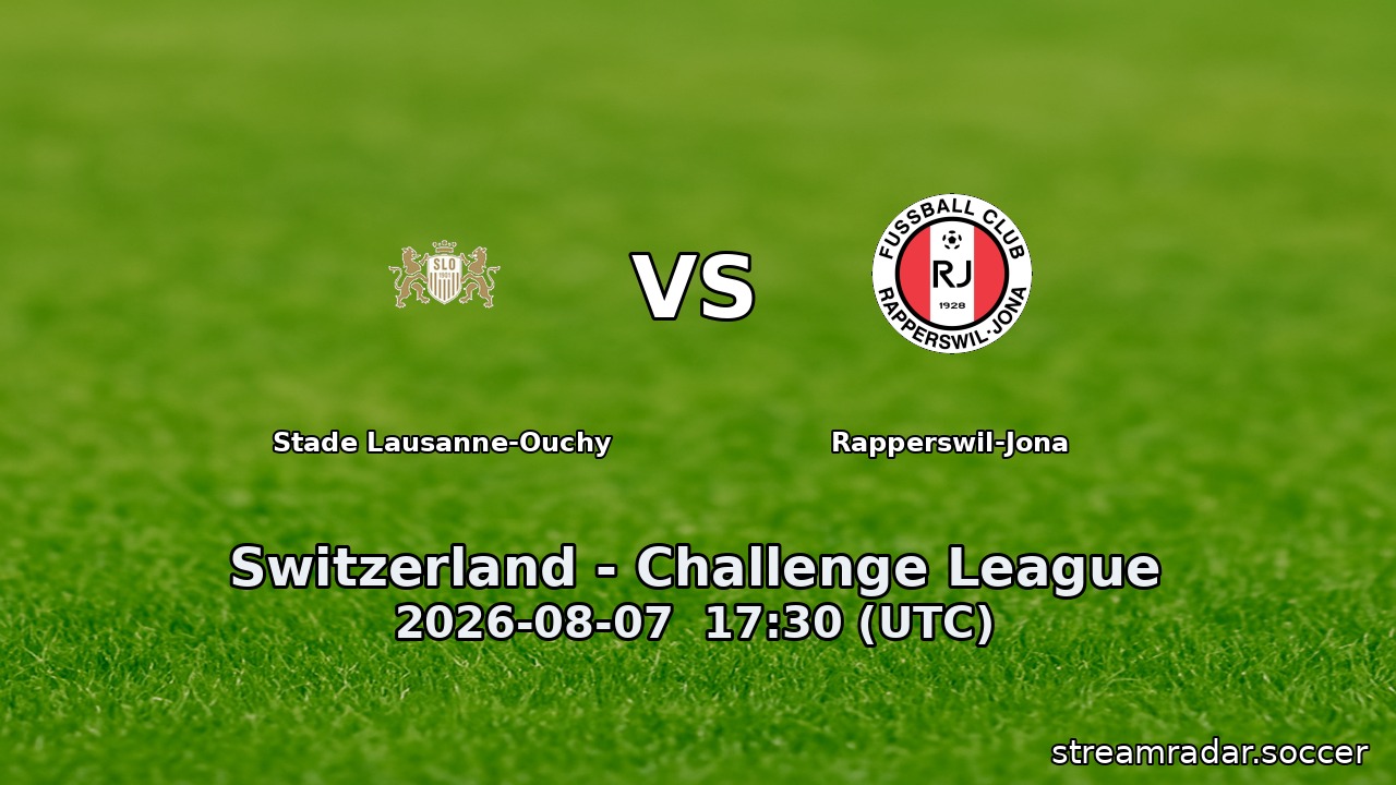 Stade Lausanne-Ouchy vs Rapperswil-Jona