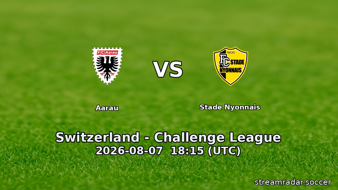 Aarau vs Stade Nyonnais